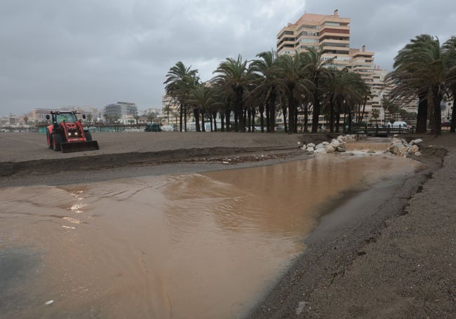 Daños en las playas por el temporal.