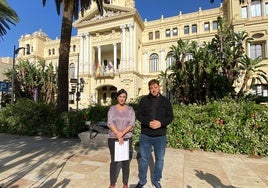 Los ediles de Con Málaga, Toni Morillas y Nicolás Sguiglia, quien asume el puesto de portavoz.