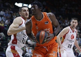 Boubacar Touré, en un partido con el Valencia.