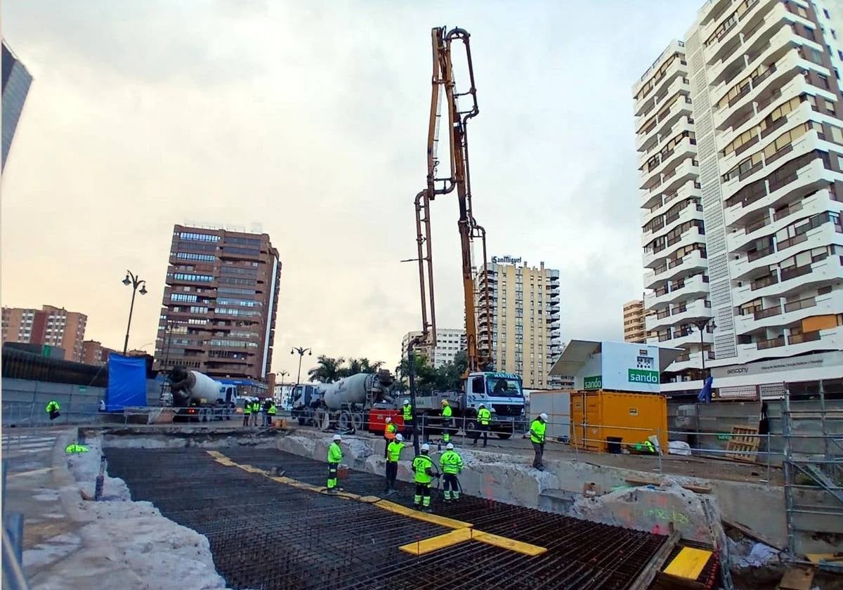 Las obras de la línea 2 del metro siguen su avance.