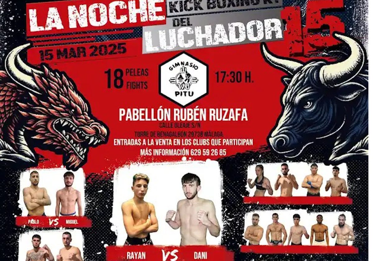 Cartel de La Noche del Luchador.