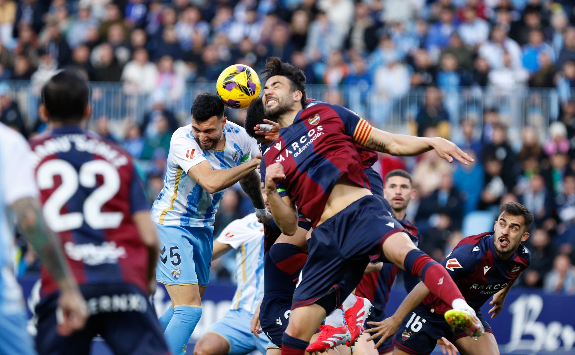 Las mejores imágenes del Málaga-Levante