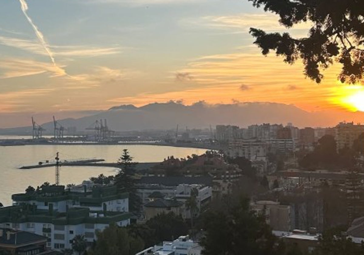 Imagen publicada por Osetkowski desde Gibralfaro en su perfil de Instagram.