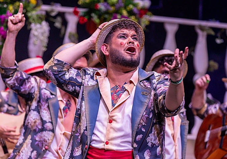 Un momento de la comparsa 'Los enamorados'.