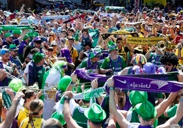 El colorido encuentro de aficiones en la Copa del Rey