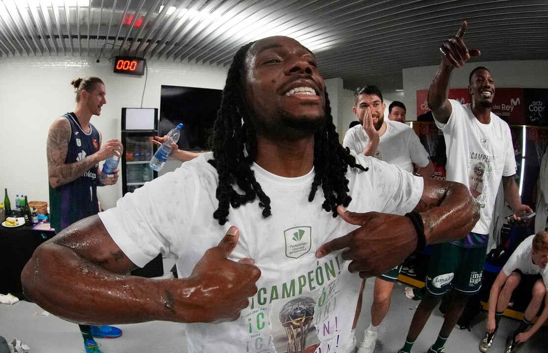 La celebración del título del Unicaja en la intimidad