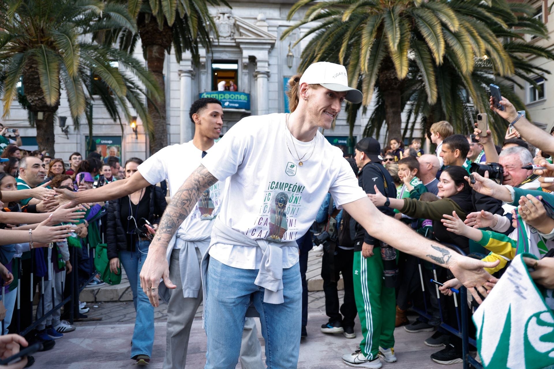 El Unicaja celebra en Málaga su tercera Copa del Rey