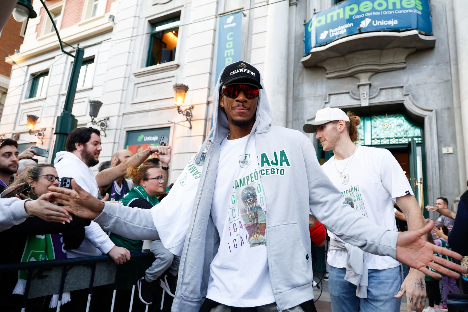 El Unicaja celebra en Málaga su tercera Copa del Rey