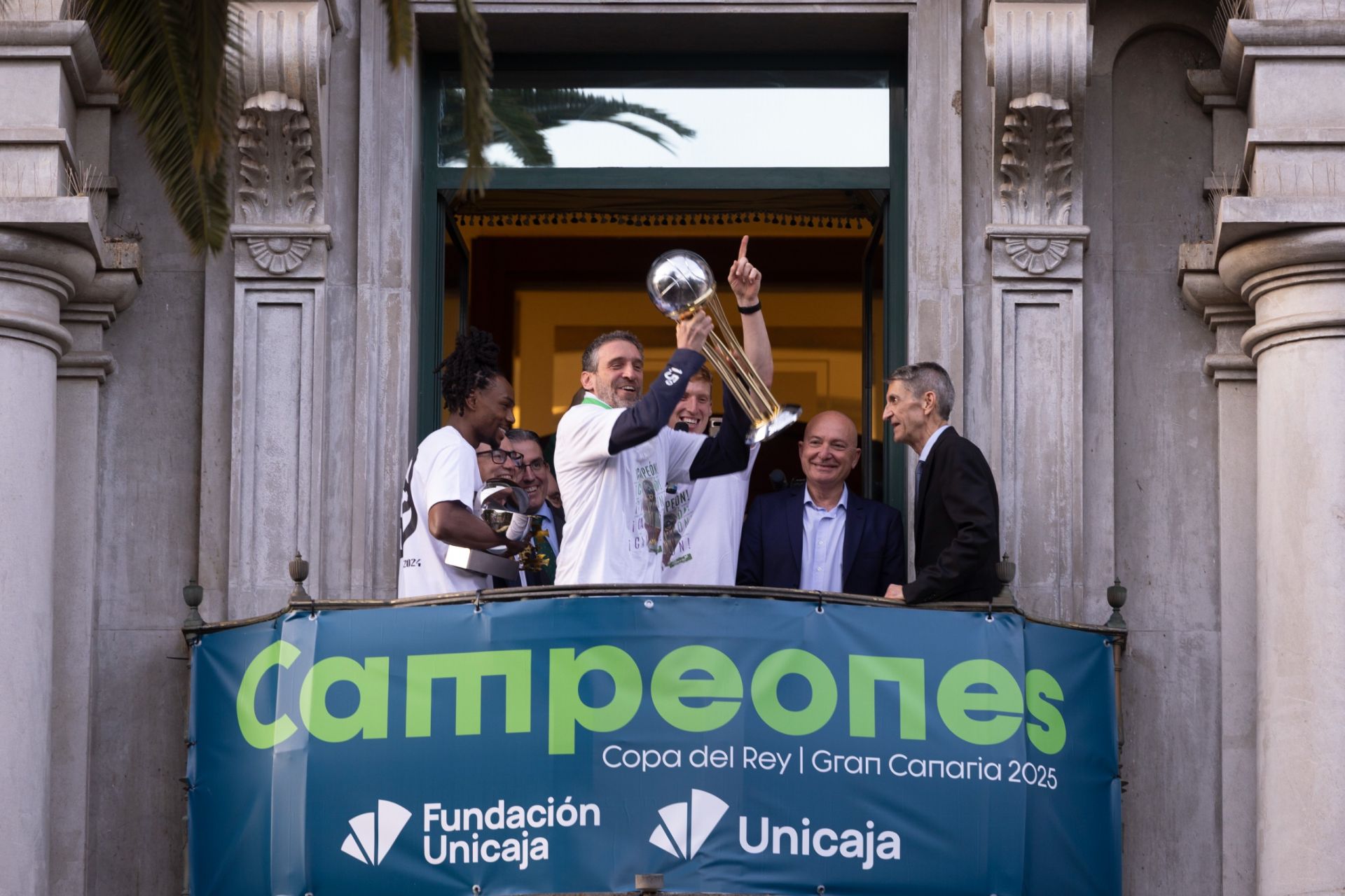 El Unicaja celebra en Málaga su tercera Copa del Rey