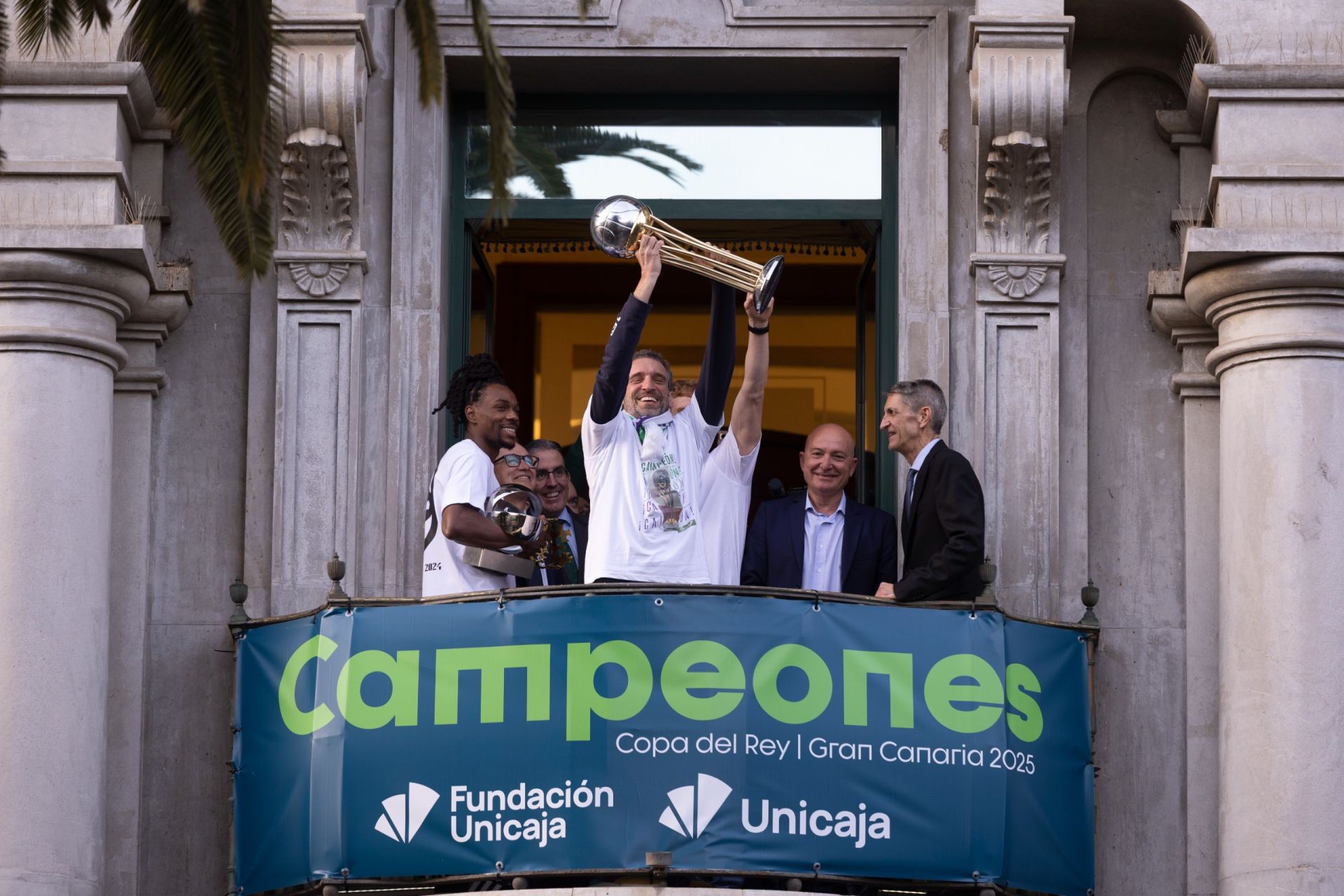 El Unicaja celebra en Málaga su tercera Copa del Rey