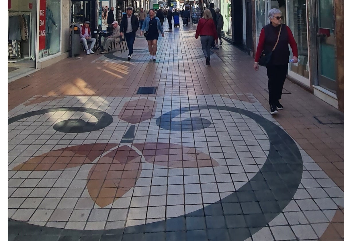 La calle San Miguel, en el corazón de Torremolinos.