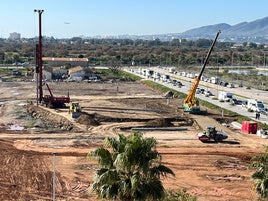 Obras de la Universidad Alfonso X El Sabio en la zona de La Térmica.