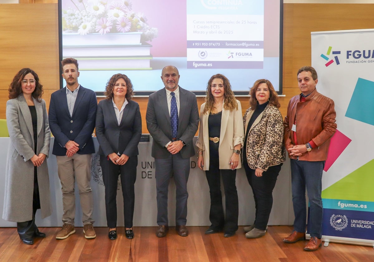 Presentación en el Rectorado de los Cursos de Primavera de 2025 de la Fundación General de la UMA.