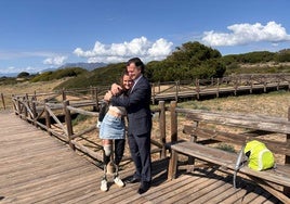 Sarah Almagro, con su padre, Ismael Almagro