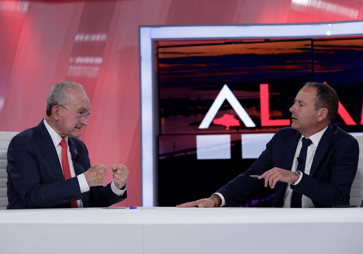 Francisco de la Torre y Manolo Castillo, en el programa televisivo.