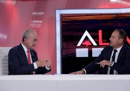 Francisco de la Torre y Manolo Castillo, en el programa televisivo.