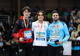 Isidro Leyva, tercero de España absoluto en pértiga y marca de la temporada