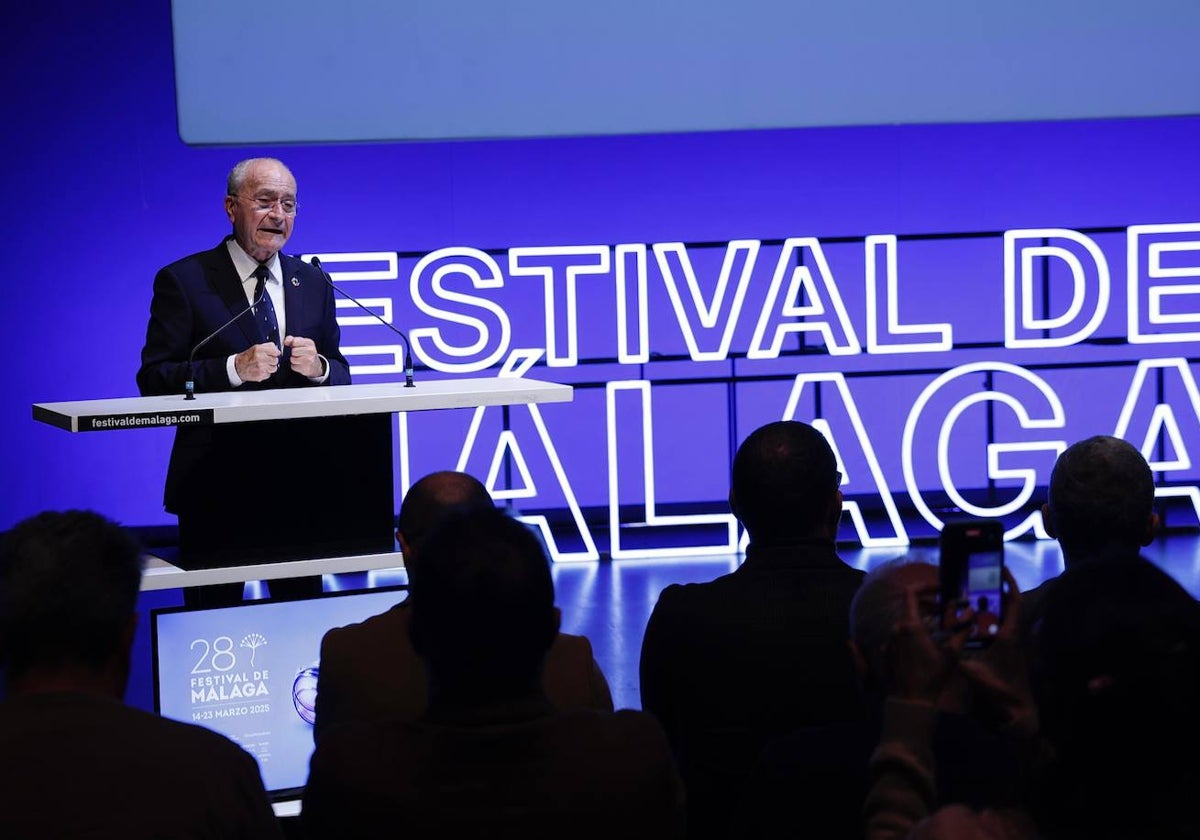 El alcalde de Málaga, Francisco de la Torre, durante la presentación de la nueva edición.