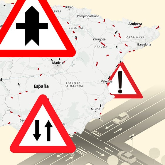 Mapa | Las carreteras más peligrosas: de un solo carril por sentido y con baja intensidad