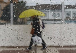 Luvia este viernes en Málaga.