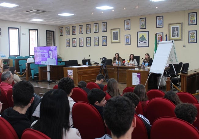 Imagen de la jornada con escolares celebrada este martes en la Mancomunidad Oriental.