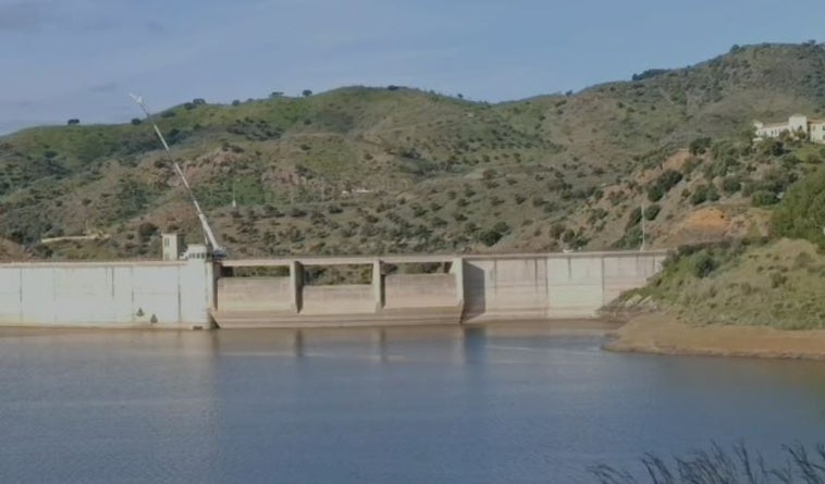 Vídeo que muestra los trabajos en la presa de Casasola.