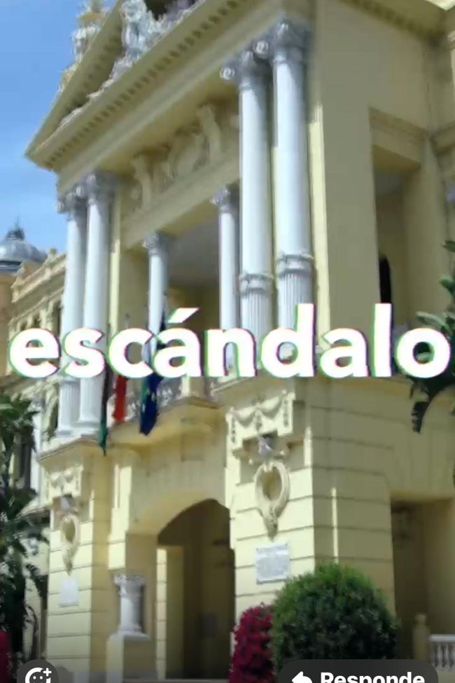 Imagen del reel que los socialistas dedican al patrocinio de 100.000 euros a la Fundación Contemporánea.