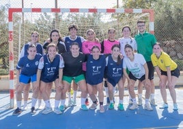 Equipo de fútbol sala femenino de la UMA para el CAU.