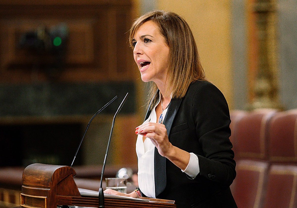 Patricia Rueda, en una intervención en la tribuna del Congreso de los Diputados.