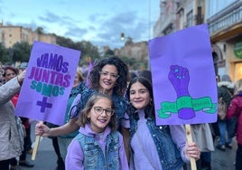 Manifestantes en la marcha del 8M del año pasado.