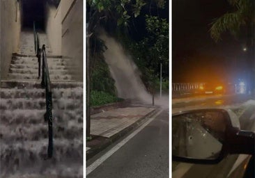 Noche de complicaciones por la lluvia en Torremolinos