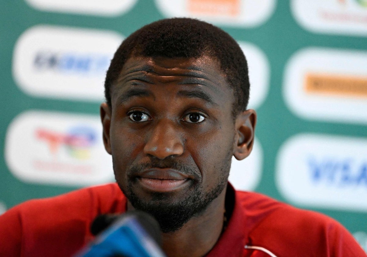 Amadou Diawara, en una rueda de prensa.