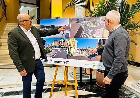 El alcalde y el concejal de Infraestructuras, este jueves en la presentación.