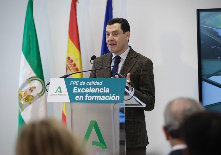 Moreno, esta mañana, en la inauguración del centro de FP Remedios Rojo en la capital.