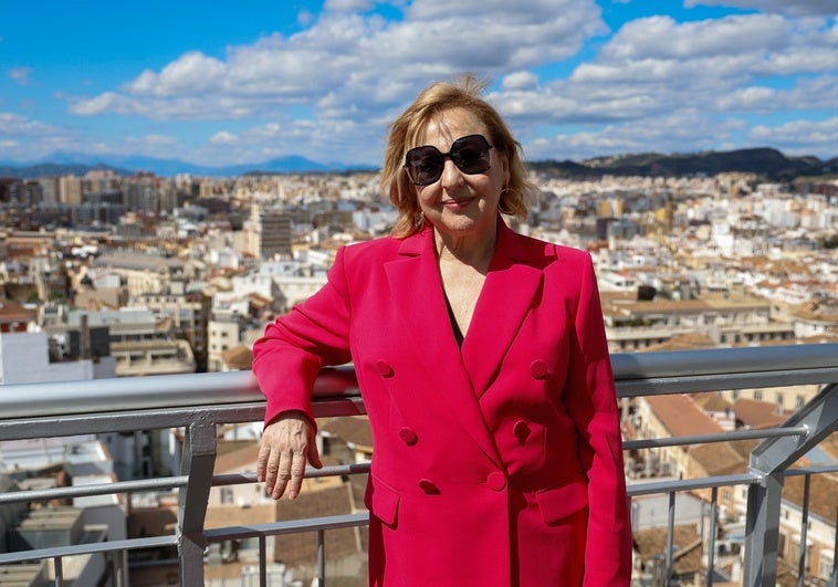 Carmen Machi, en la terraza del AC Málaga Palacio.