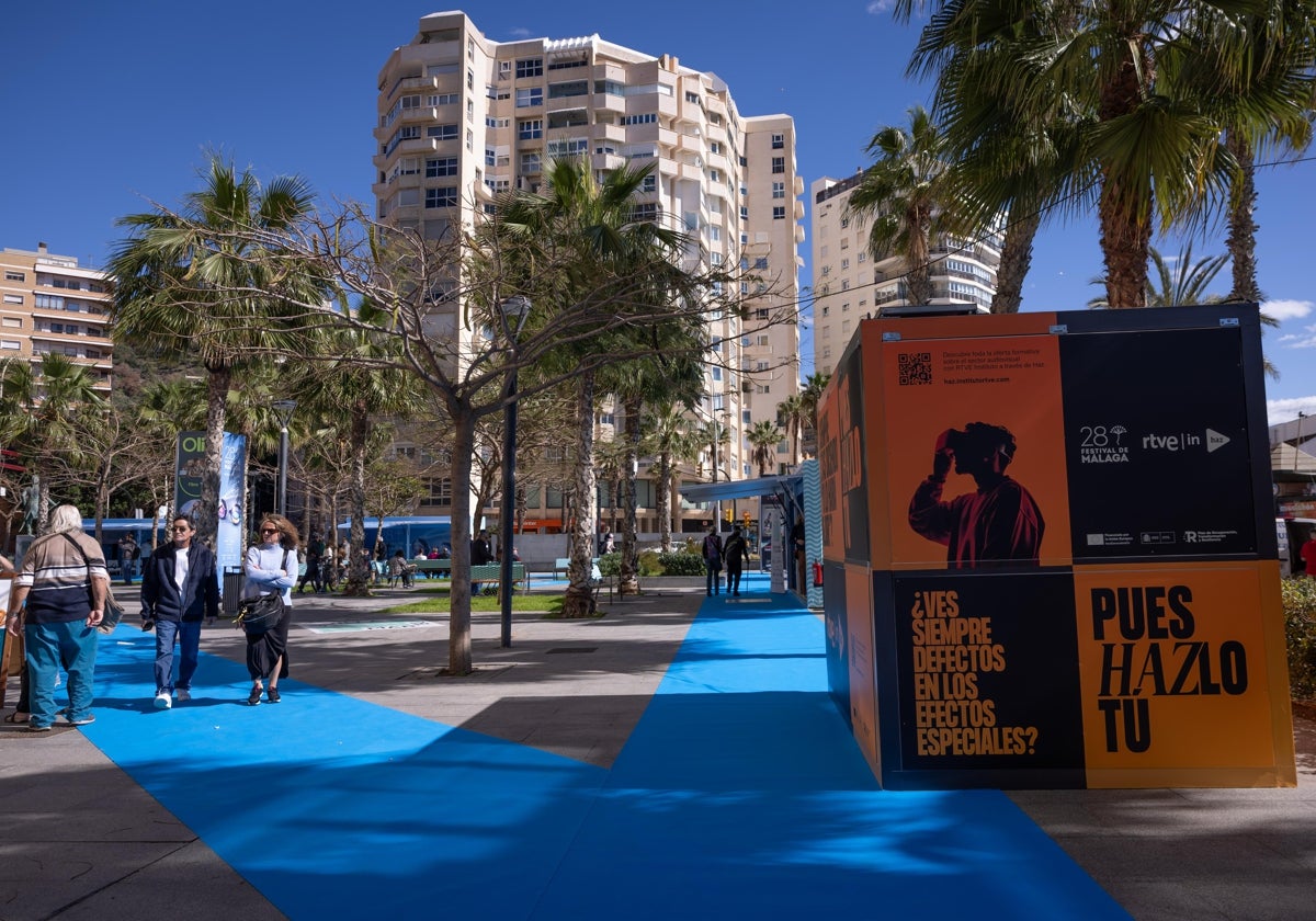 Alrededores de La Villa del Mar, el nuevo espacio del Festival de Málaga.