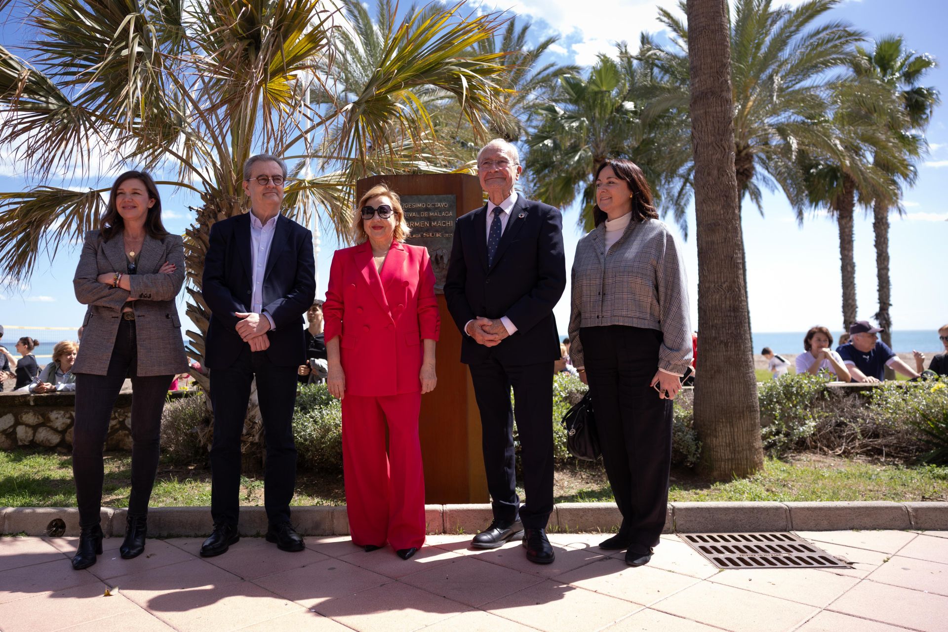 Málaga homenajea a Carmen Machi con monolito en su honor. La actriz, Premio Málaga SUR de este año