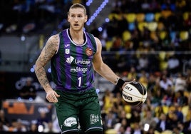 Osetkowski, durante la pasada Copa del Rey con el Unicaja.