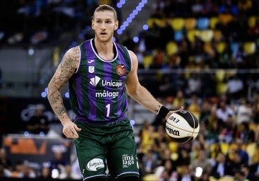 Osetkowski, durante la pasada Copa del Rey con el Unicaja.