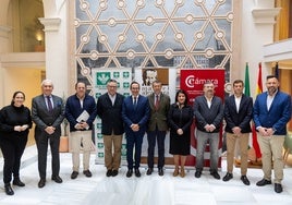 Los participantes en la jornada celebrada este lunes en la capital malagueña.