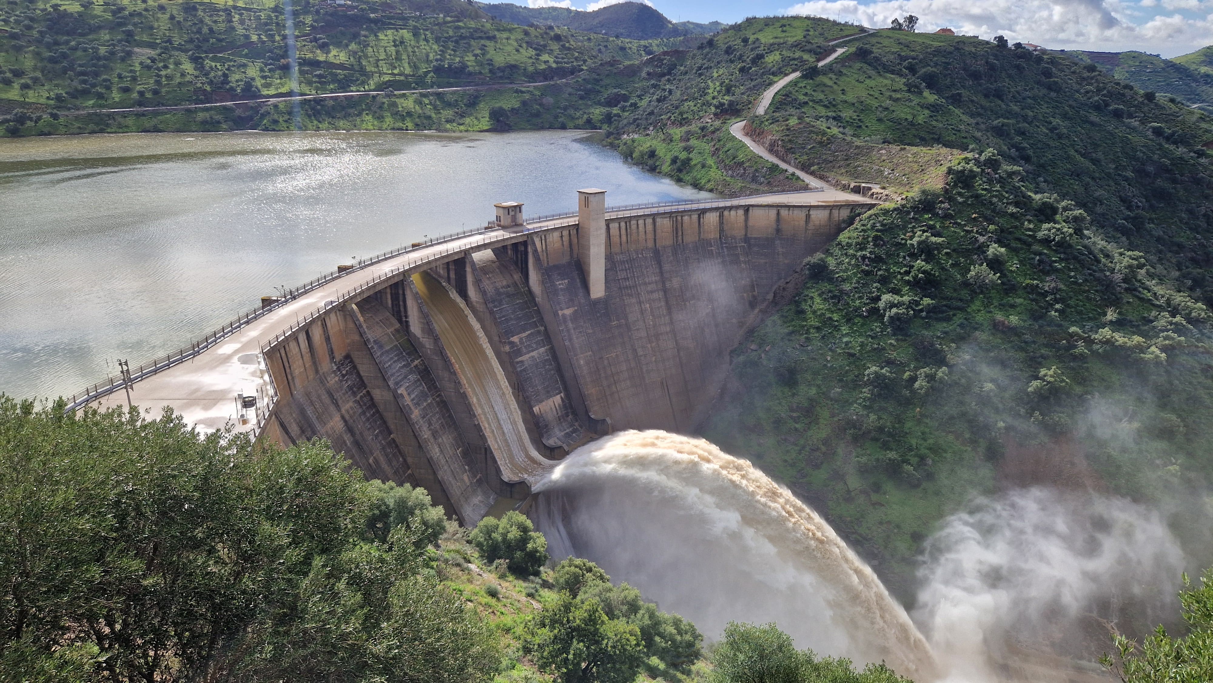 Imagen de la presa de Casasola, este martes 17 de marzo