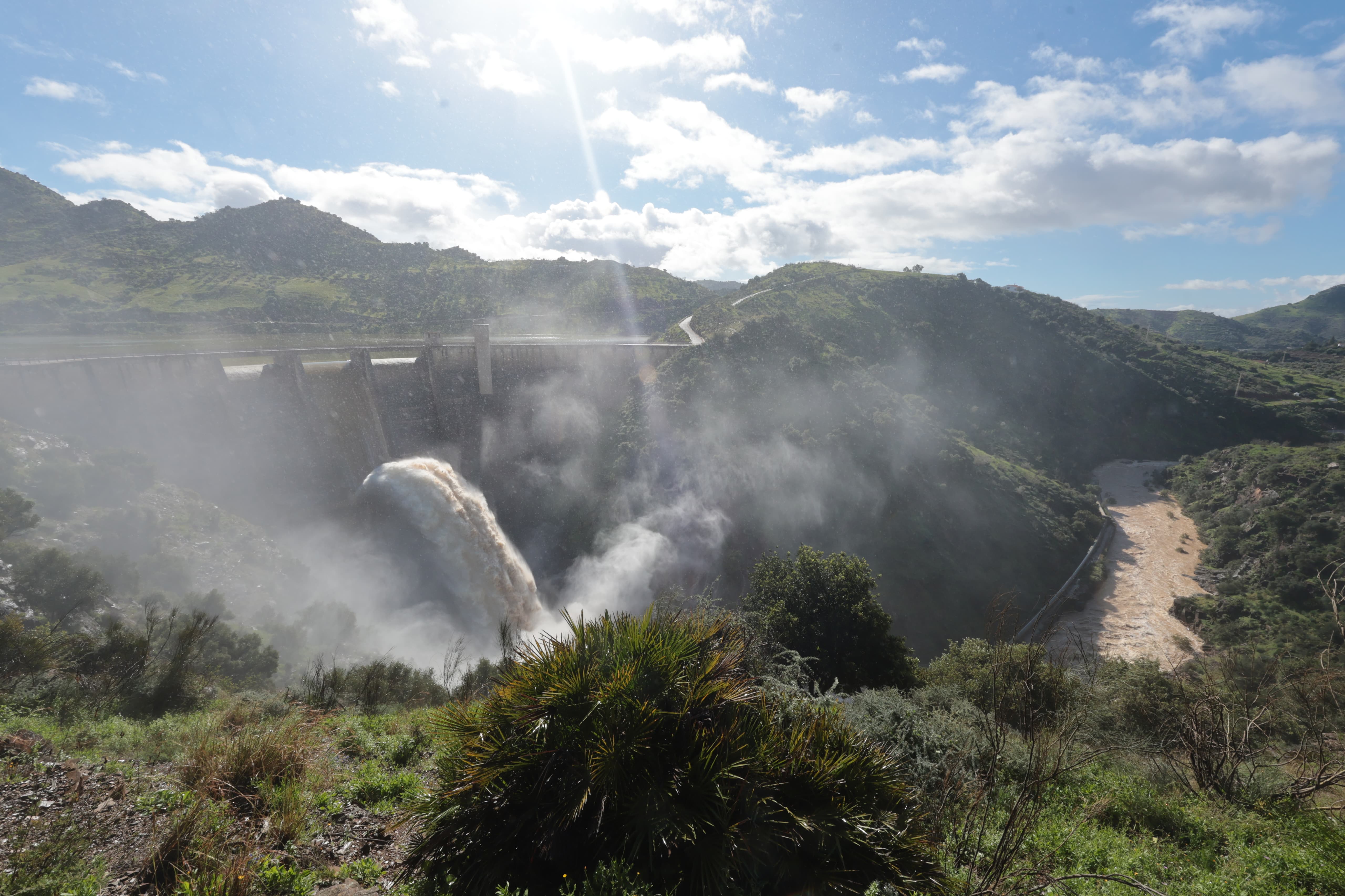 Imagen de la presa de Casasola, este martes 17 de marzo