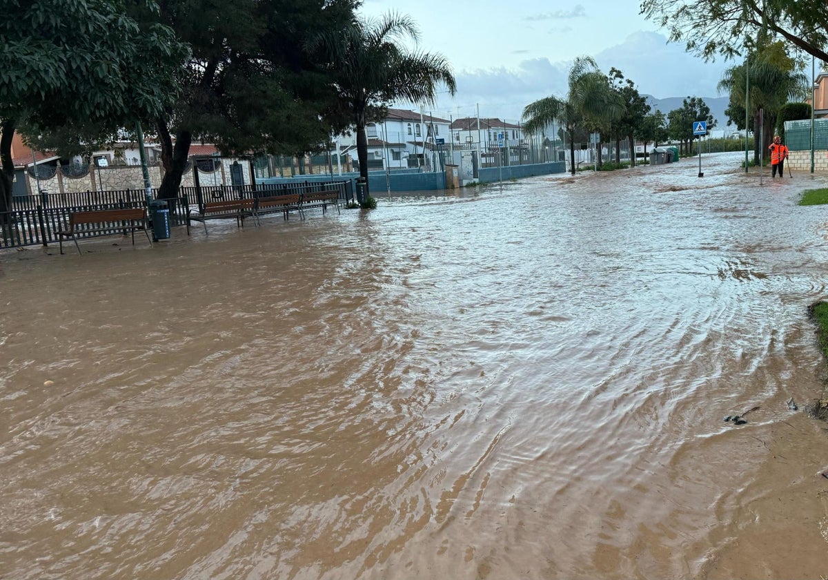 Inundaciones en Campanillas el pasado martes.