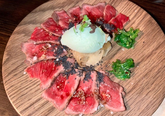 Tataki de vaca con helado de wasabi, ¿una mezcla imposible?
