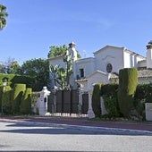 fachada de la mansión de Novak Djokovic en Sierra Blanca, en Marbella.