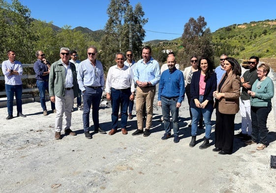 El ministro Óscar Puente, durante su reciente visita a Álora.