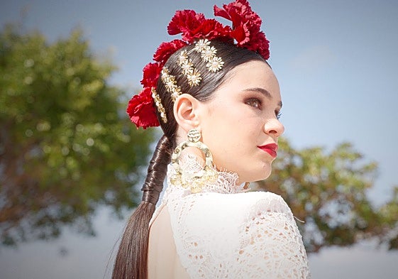 Una de las modelos que desfilará en Alhaurín el Grande.