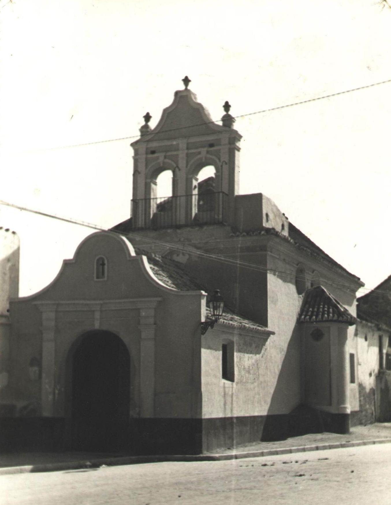 Fotografía de la ermita de Zamarrilla, de Pérez Bermúdez, de 1940.