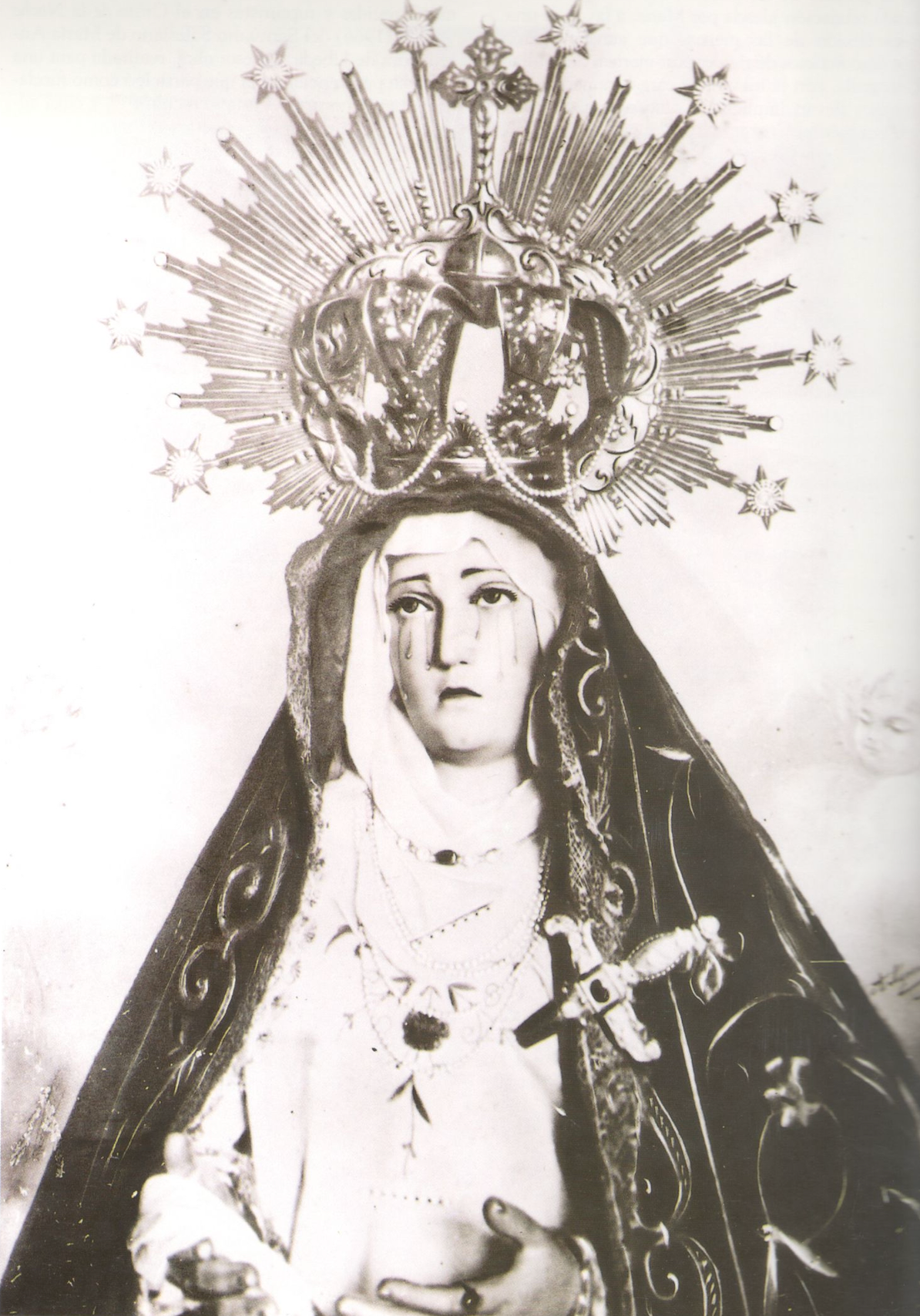 Virgen de Zamarrilla, destruida en 1931.