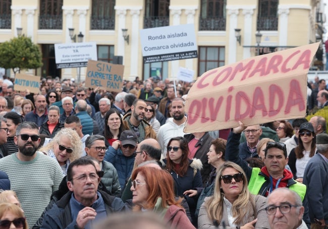 Un momento de la marcha.